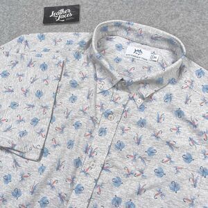 Southern Tide‎ Intercoastal Shirt Mens XXL Fly Fishing Lure All Over Print Nylon